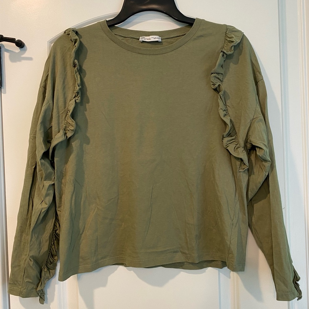 Zara Top With Ruffles
